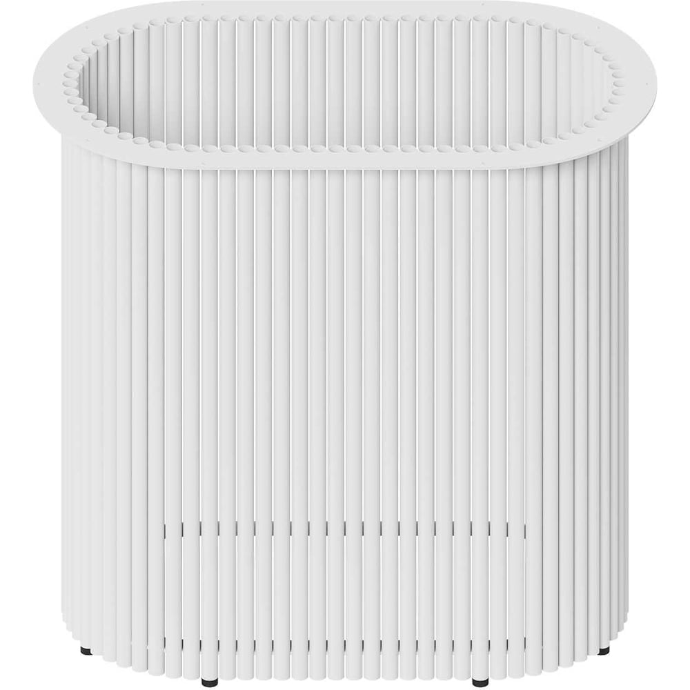 Изображение товара Овальное металлическое подстолье GENGLASS TRUBIS Oval GGTP-03-3-O белое