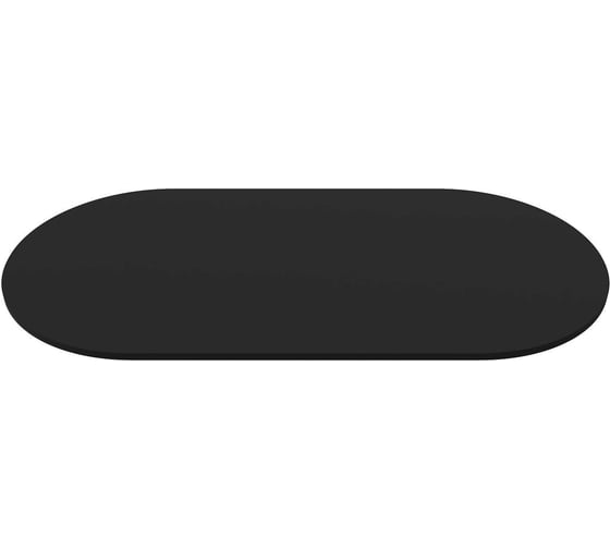 Изображение товара Столешница GENGLASS ЛДСП, 25 мм, чёрная, овальная GGTW-02-18090