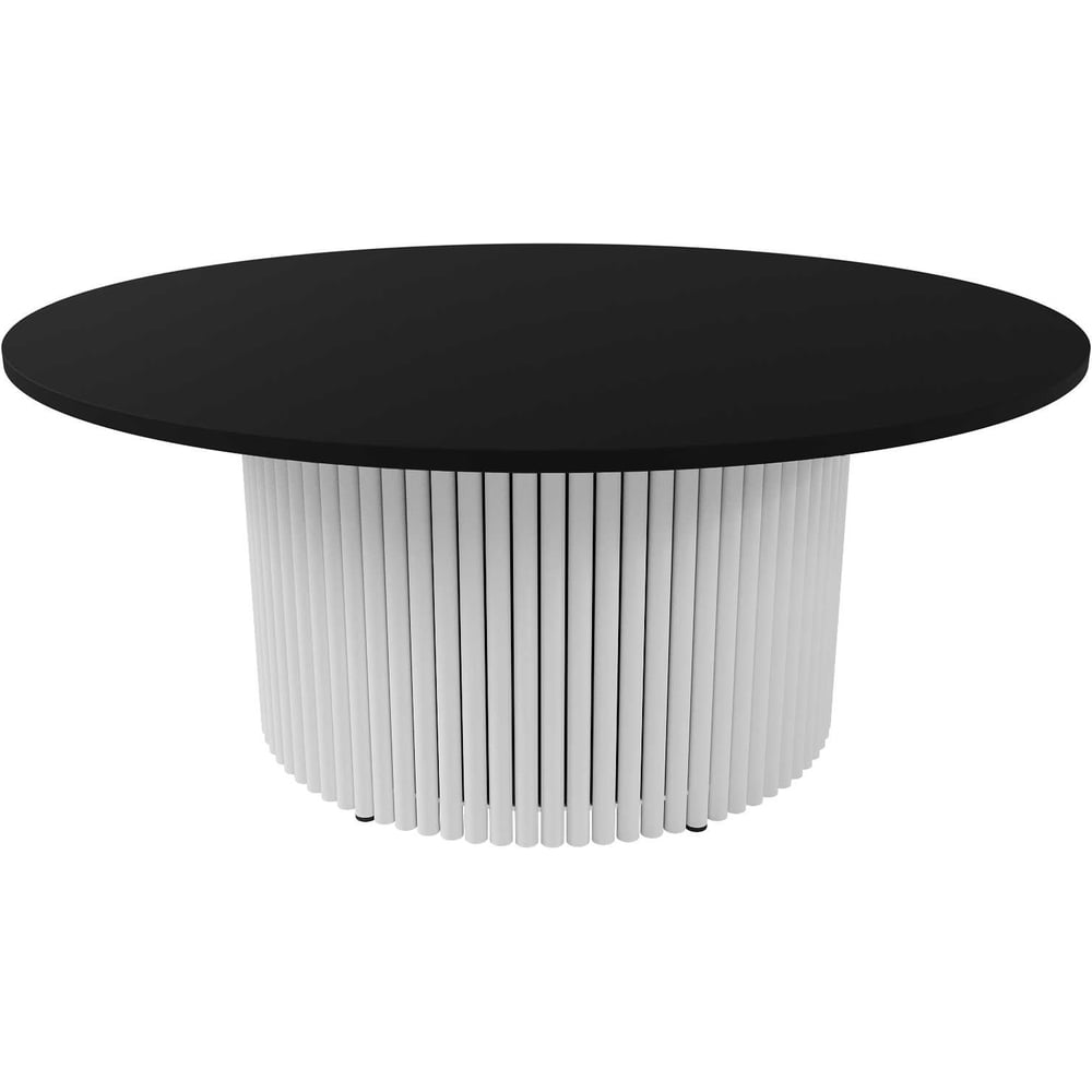 Изображение товара Круглый журнальный стол GENGLASS 600x600 мм с металлическим подстольем TRUBIS Wood