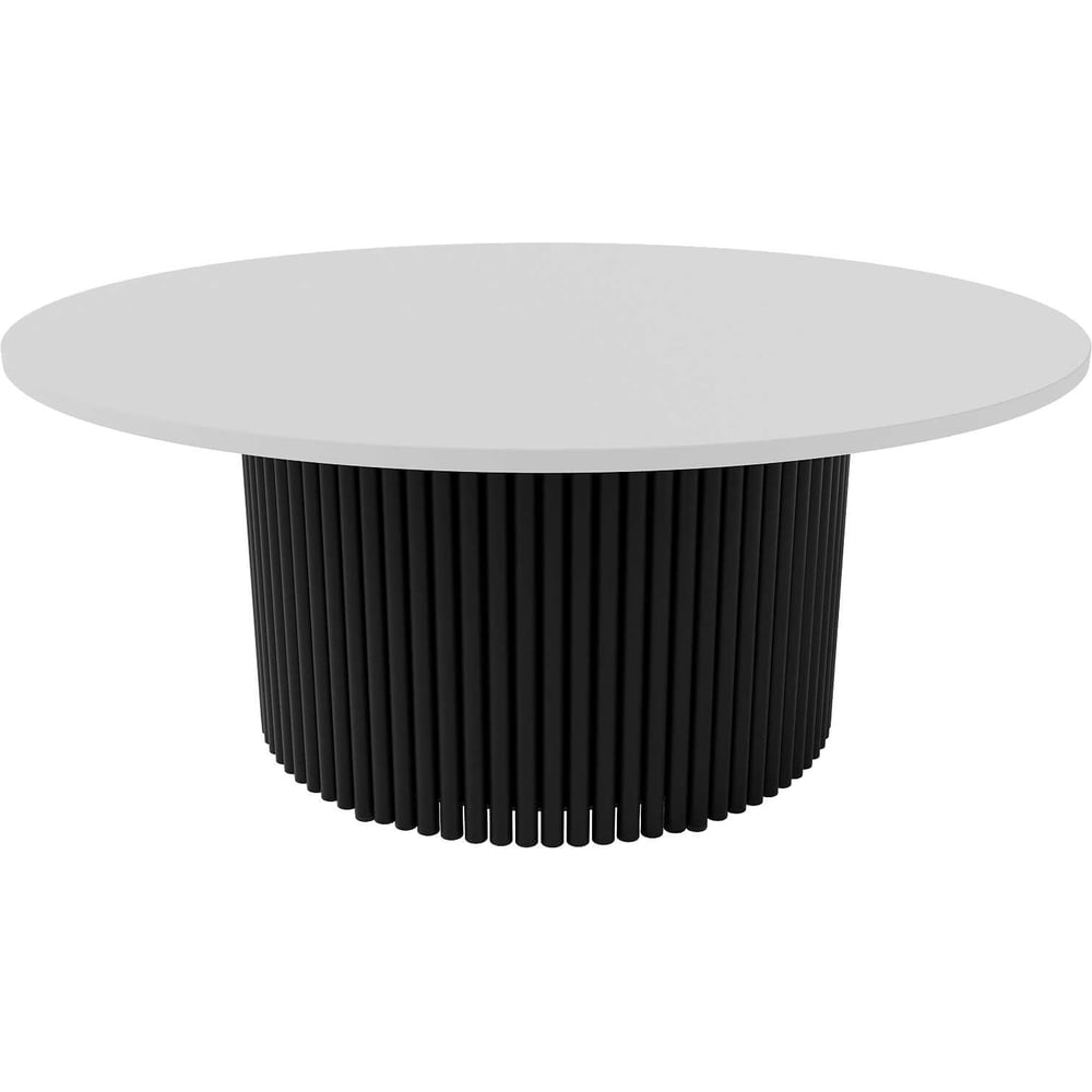 Изображение товара Круглый журнальный стол GENGLASS 600х600 мм с металлическим подстольем TRUBIS Wood