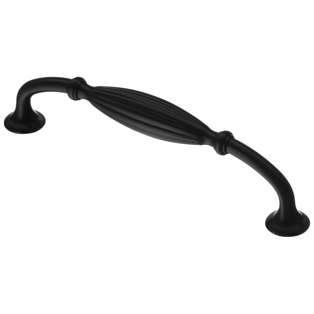 Изображение товара Ручка-скоба KERRON 128 мм матовая черная для корпусной мебели