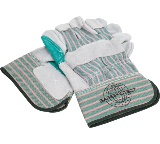 Изображение товара Перчатки спилковые комбинированные Safeprotect САХАЛИН усиленные, размер 10,5, 1 пара 141326