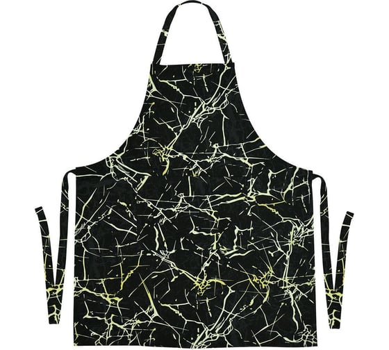 Изображение товара Фартук МУЛЬТИДОМ Чёрный мрамор с карманом, размер 70x80 см МТ71-294