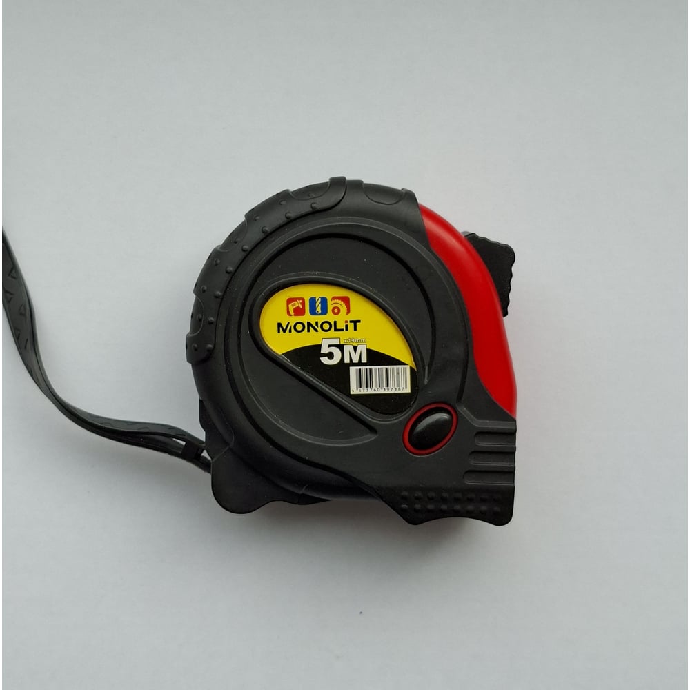 Изображение товара Рулетка обрезиненная Monolit 5x19 1091 для бытовых и строительных работ