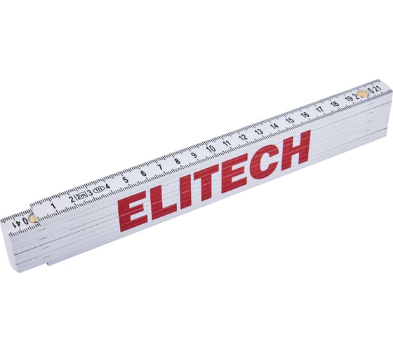 Изображение товара Метр складной пластиковый Elitech 200см 330201 207205