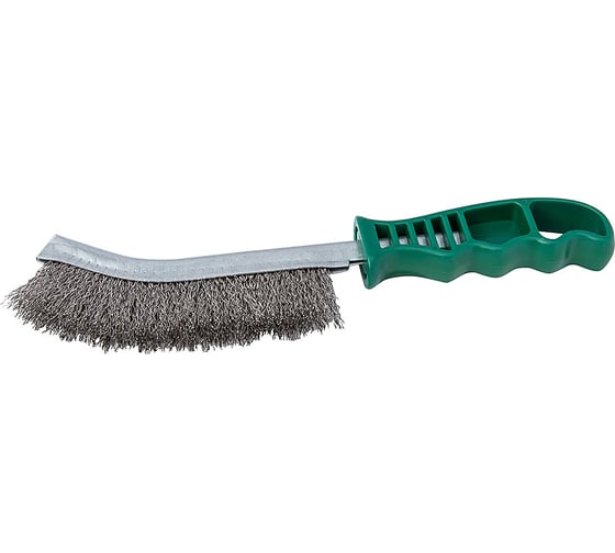 Изображение товара Щетка ручная однорядная Rotorica с пластиковой ручкой, проволока нержавейка 0,3мм RT.4962351