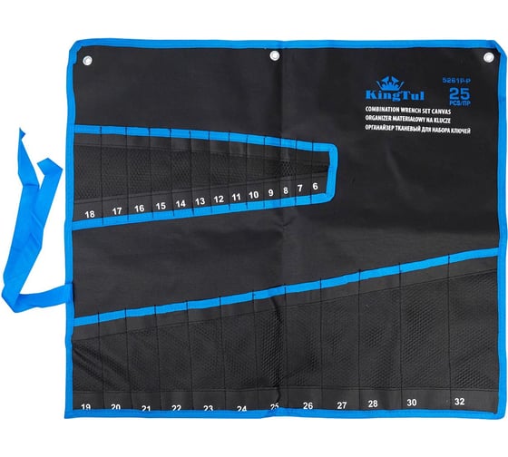 Изображение товара Органайзер тканевый KingTul для набора ключей 25 предметов KT-5261P-P(58956)