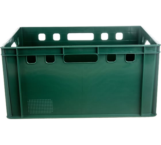 Изображение товара Ящик Тара.ру п/э 600х400х300 сплошной Е3 зеленый 01906