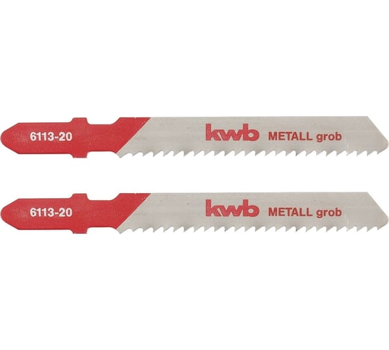 Изображение товара Пилки для лобзика по металлу TE118B S20 2шт KWB 611320