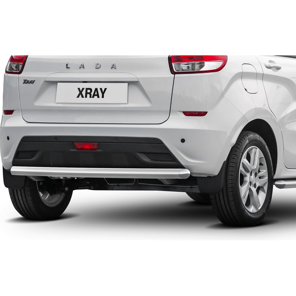 фото Защита заднего бампера для lada xray 2015-н.в. rival