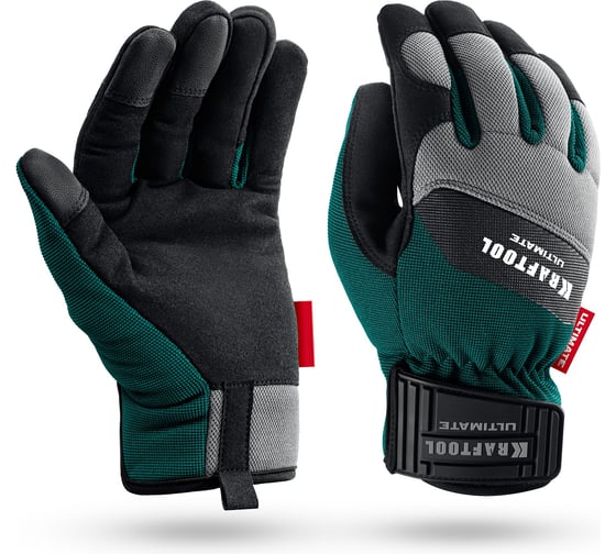Изображение товара Профессиональные комбинированные перчатки KRAFTOOL Ultimate р XL (10), работа с сенсорными экранами 11299-XL