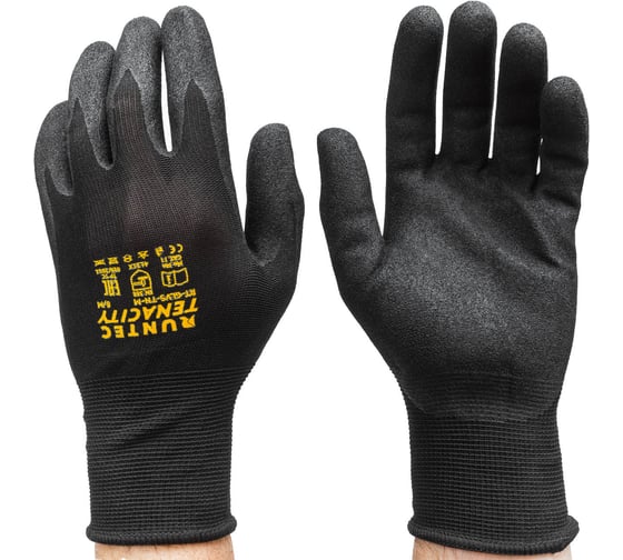 Изображение товара Перчатки защитные с вспененным нитриловым покрытием RUNTEC L RT-GLVS-TN-L