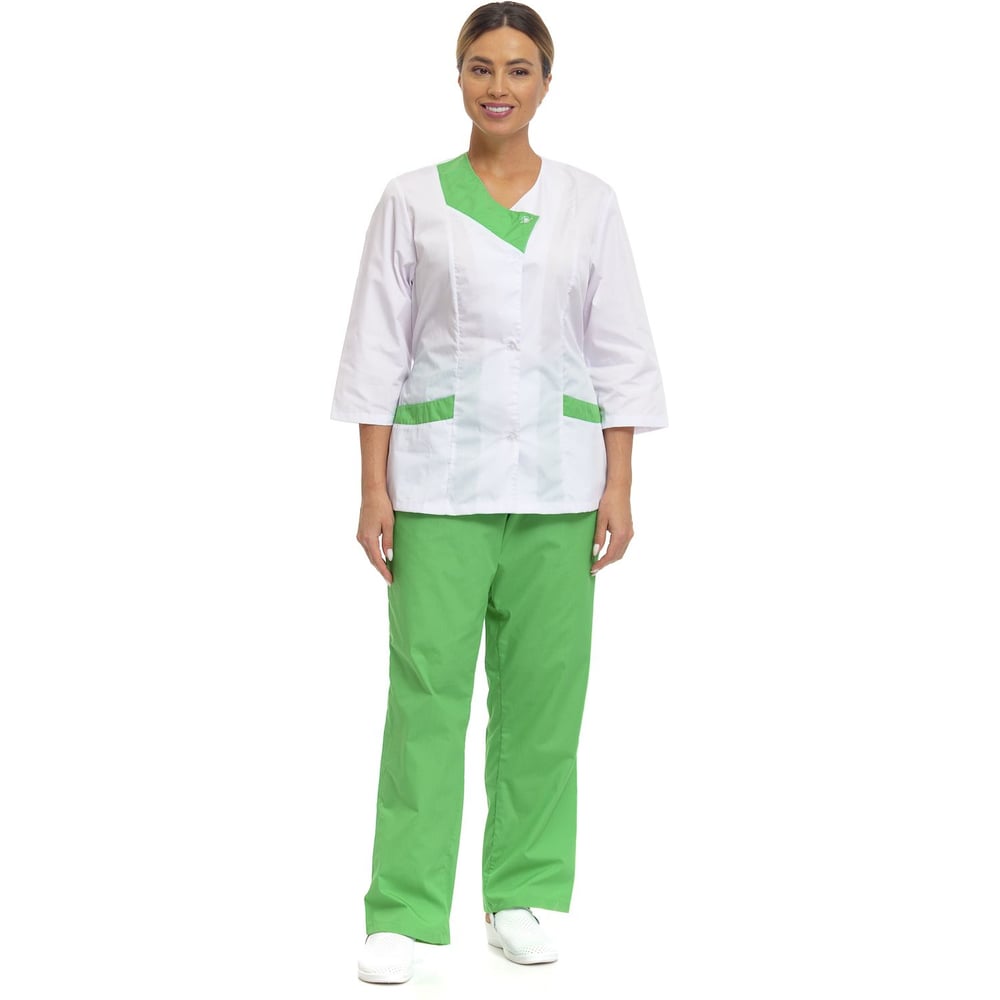 Изображение товара Медицинский женский костюм ИВАРУС Волна 40-42 смесовая ткань защита от ОПЗ