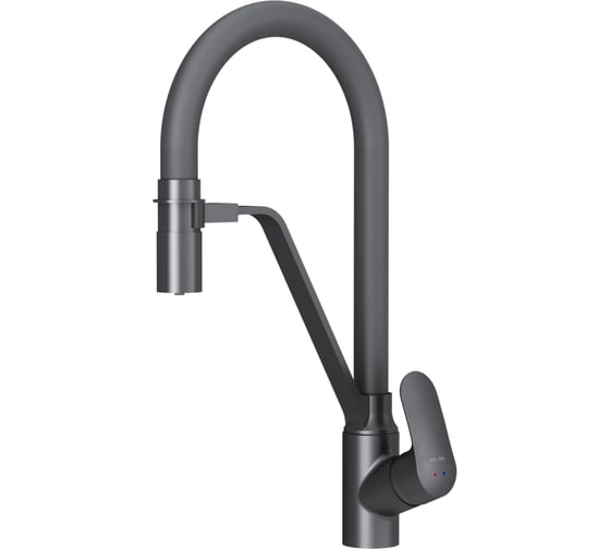 Изображение товара Смеситель для кухни AM.PM Like Plus с каналом для питьевой воды и гибким изливом, черный F80078B22