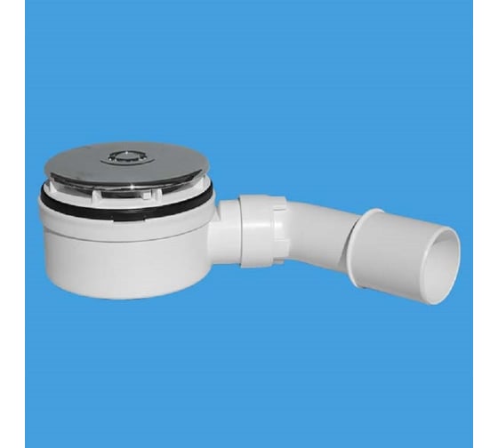 Изображение товара Трап для поддона McAlpine выпуск 110мм, сухой гидрозатвор, h=53мм, с трубкой 40/50, хром HC2730LCP-NRV