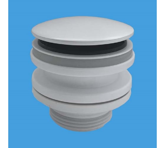 Изображение товара Выпуск тип кнопка McAlpine ф32-60мм, цвет матовый белый CWP60-CB-MW