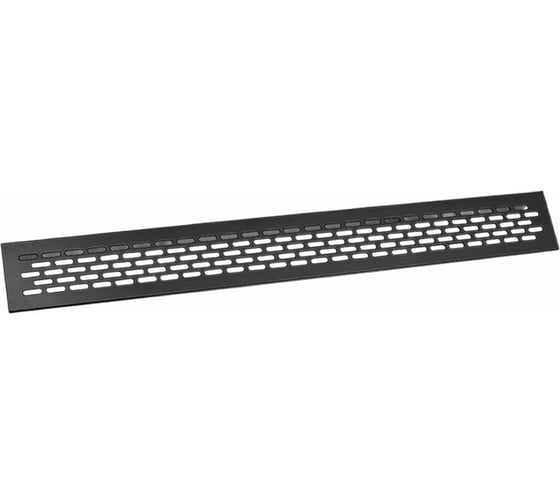 Изображение товара Решетка вентиляционная GTV 484x60MM, цвет черный ( упаковка 25 шт) KK-W60800-M2