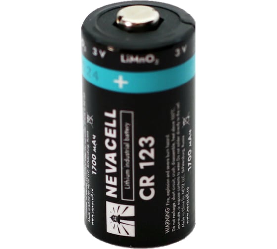 Изображение товара Элемент питания CR123 1700 мАч box 100 Nevacell 4687205909411
