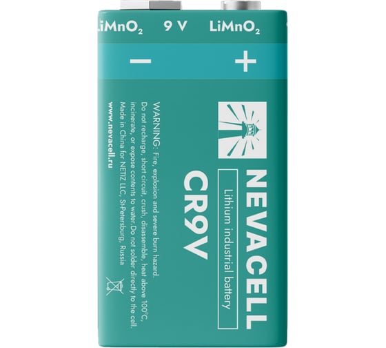 Изображение товара Элемент питания CR-9V box4 Nevacell 4687205909428