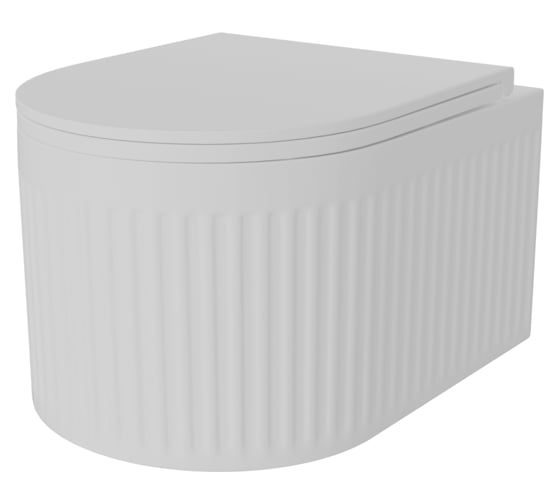 Изображение товара Унитаз подвесной Teymi Martta Vortex торнадо, безободковый, с быстросъемным сиденьем микролифт T42101 ЦБ-00270322