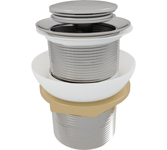 Изображение товара Донный клапан для раковины без перелива Teymi Ritta хром T140128 ЦБ-00270259