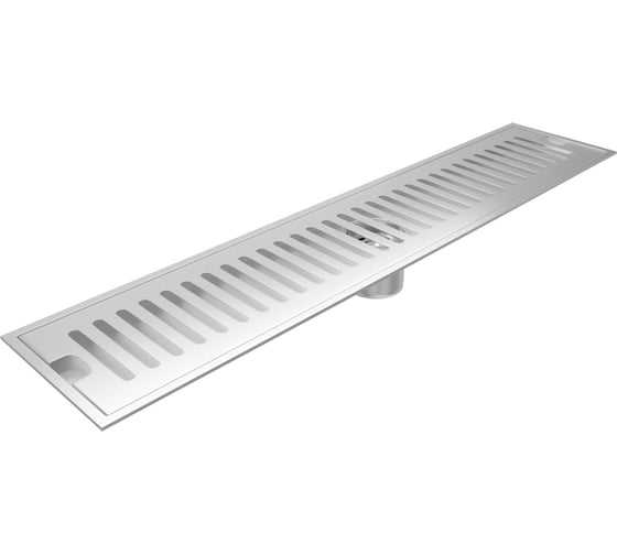 Изображение товара Душевой трап с сухим затвором Teymi Helmi 10х50 см, вертикальный выпуск, c решеткой нержавеющая сталь T90331  ЦБ-00270272