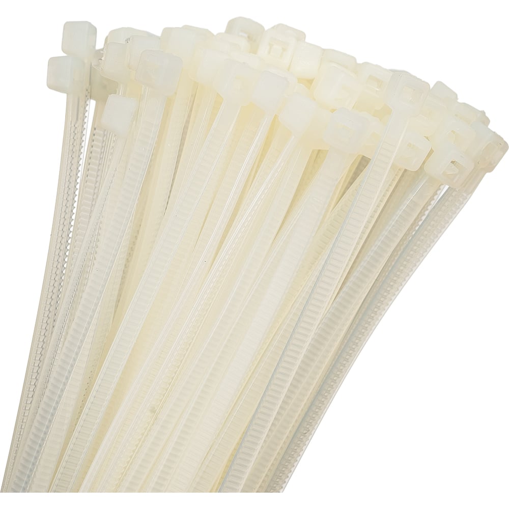 Изображение товара Кабельные стяжки DYLLU 150 мм 100 шт. Белые стойкие к ультрафиолету