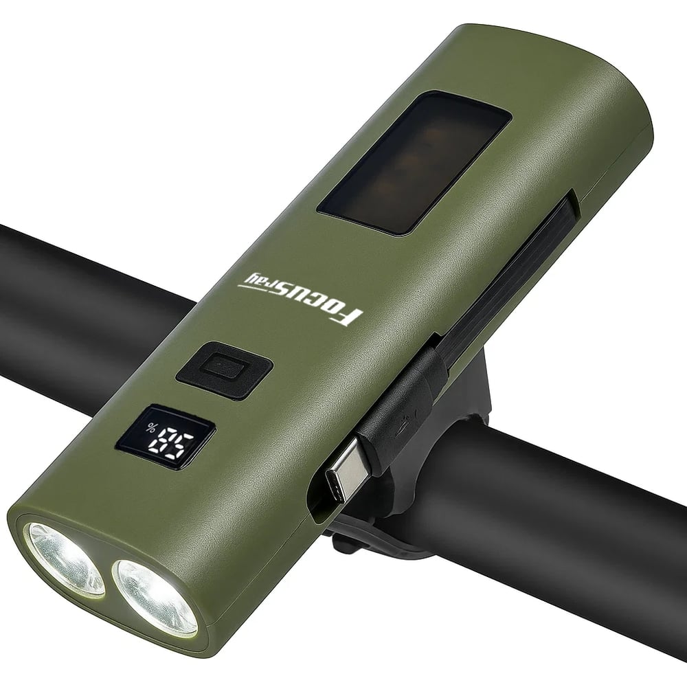 Изображение товара Велосипедный фонарь Focusray 1335 890545 с USB type-C влагозащитой и 5 режимами