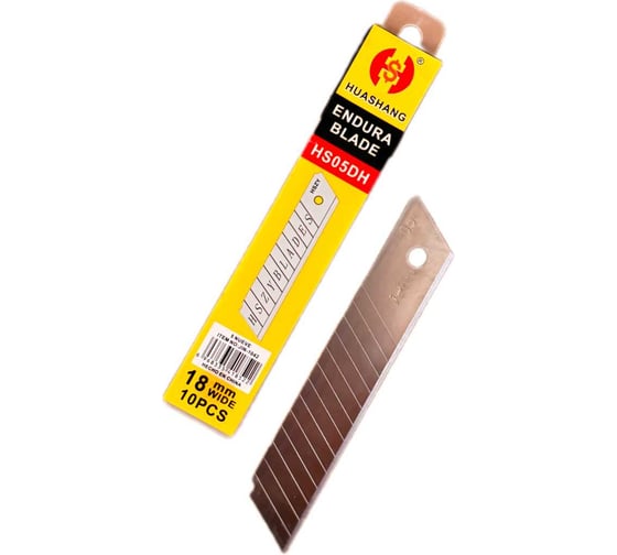 Изображение товара Лезвия для ножей Monolit 18мм (10 шт.), толщина 0,38 мм, в пластик. пенале 0168