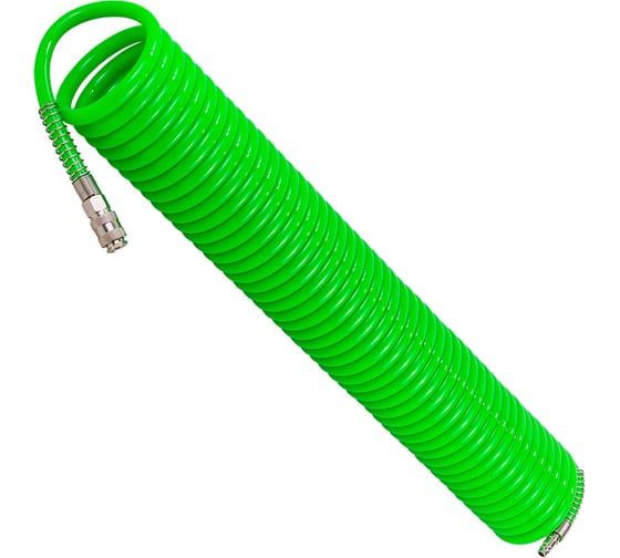 Изображение товара Шланг витой полиуретановый Forsage 14х10 мм, 15 м, с быстроразъемами F-1410-15Green(59771)