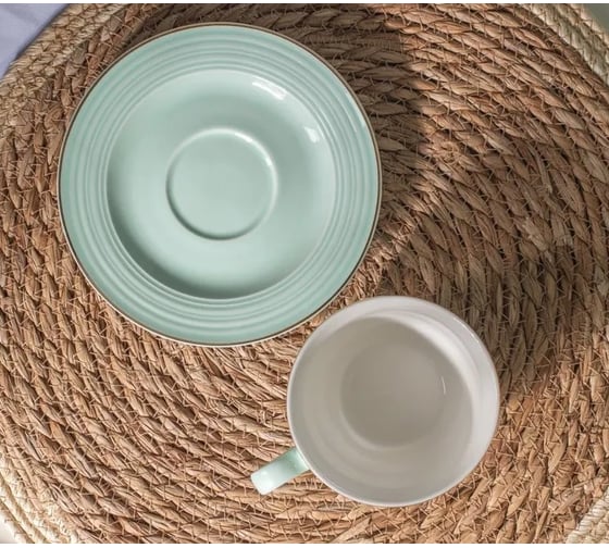 Изображение товара Чайная пара FIORETTA FIESTA мятный 220 мл TDS705