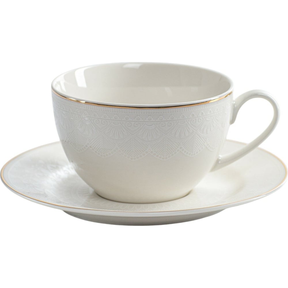 Изображение товара Чайная пара FIORETTA WHITE LACE 220 мл TDS675