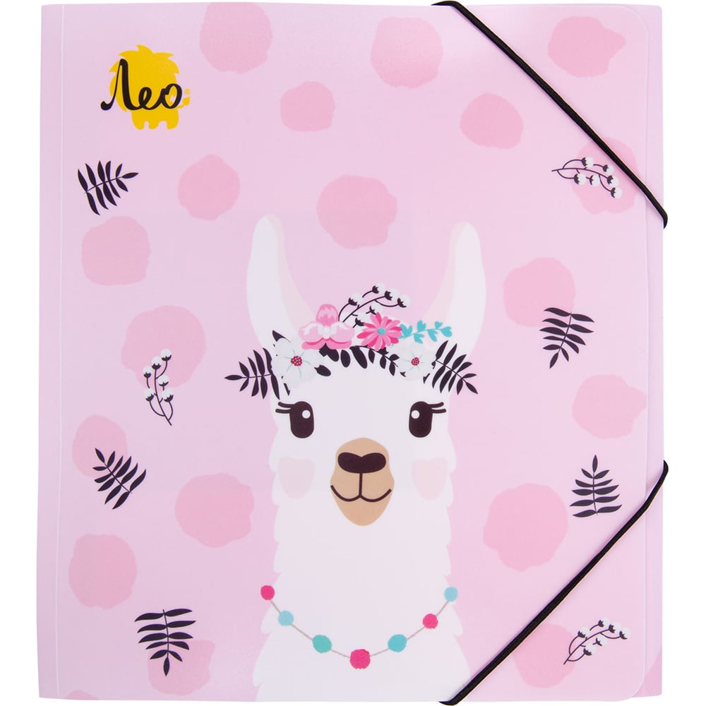 Изображение товара Папка Лео 5 шт. на резинке A4 450 мкм песок розовая