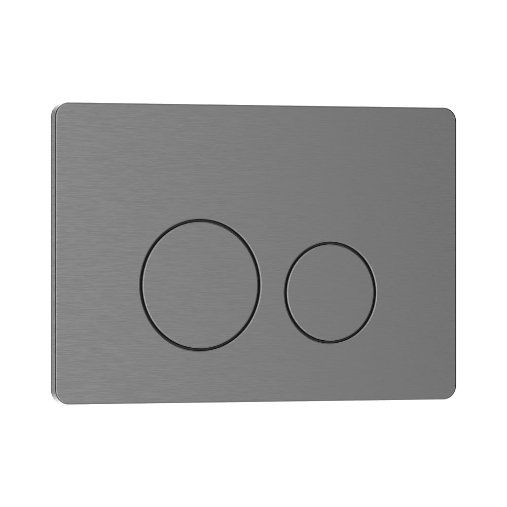 Изображение товара Клавиша смыва IBERICA BLANCA INOX-O 246x165 мм нержавеющая сталь двухрежимный слив