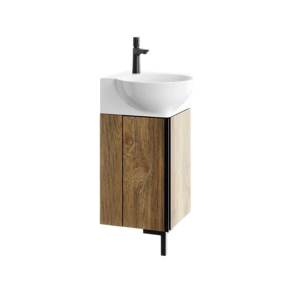 Изображение товара Напольная тумба AQWELLA Porto 45см в цвете тёмное дерево POR0104DB