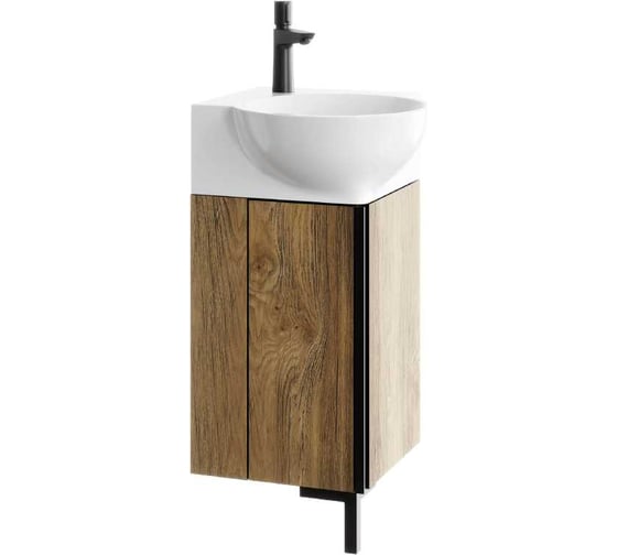 Изображение товара Напольная тумба AQWELLA Porto 45см в цвете тёмное дерево POR0104DB