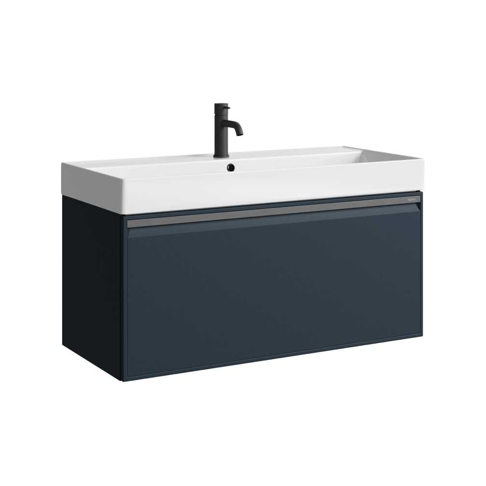 Изображение товара Подвесная тумба AQWELLA Pure 100 см серый для ванной комнаты