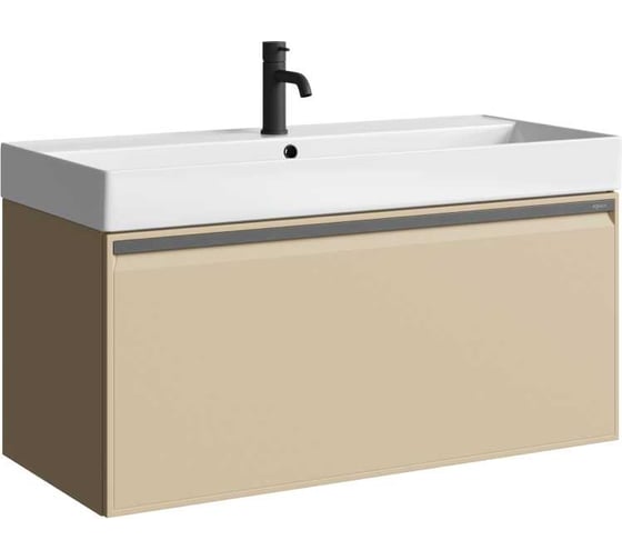 Изображение товара Подвесная тумба AQWELLA Pure 100 см в цвете бежевый PUR0110KS