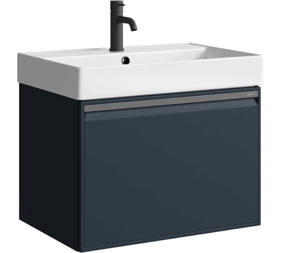 Изображение товара Подвесная тумба AQWELLA Pure 66 см в цвете серый PUR0165GRM