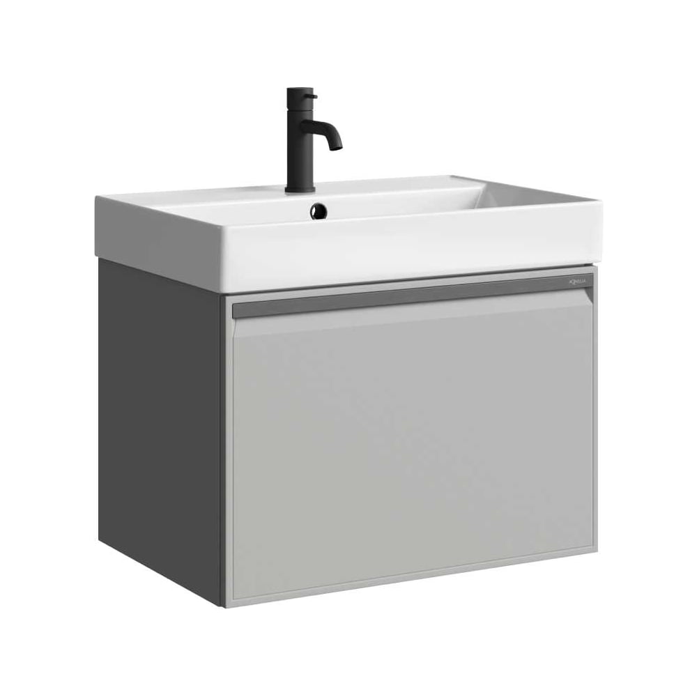 Изображение товара Подвесная тумба AQWELLA Pure 66 см светло-серая с ящиком