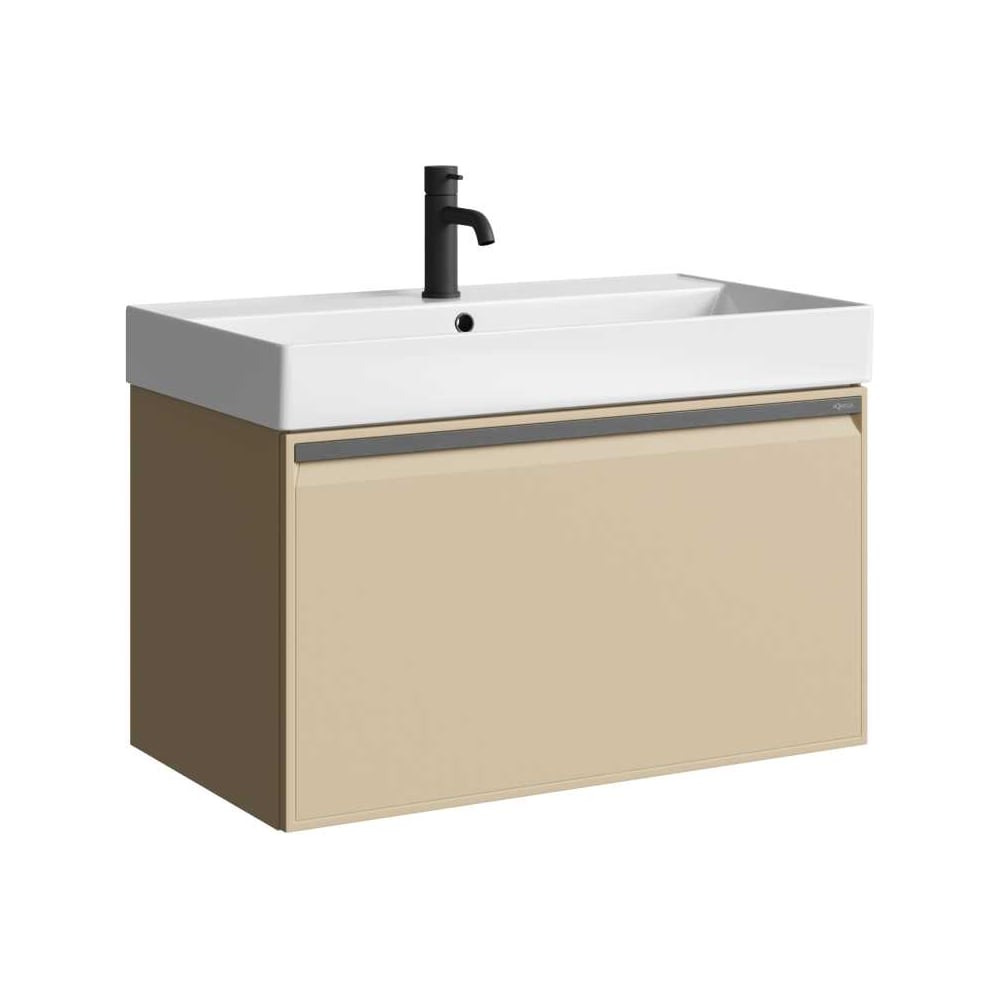 Изображение товара Подвесная тумба AQWELLA Pure 81 см бежевый для ванной комнаты