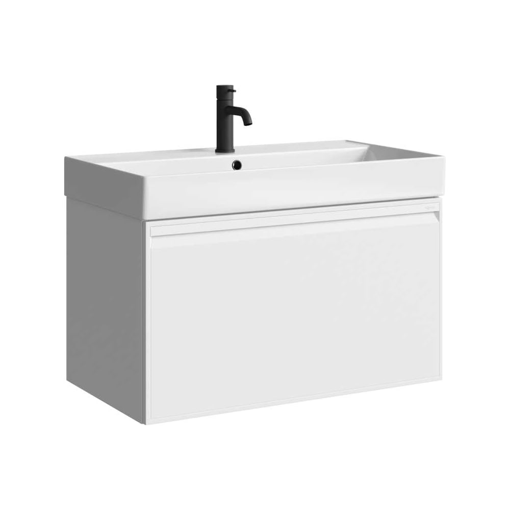 Изображение товара Подвесная тумба AQWELLA Pure 81 см белая для ванной современной серии