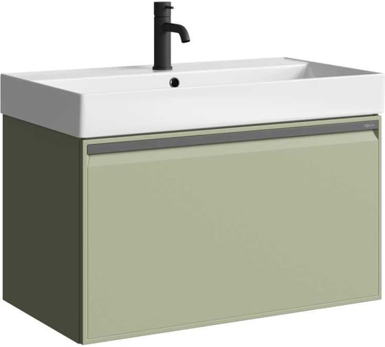 Изображение товара Подвесная тумба AQWELLA Pure 81 см в цвете зелёный PUR0108SH