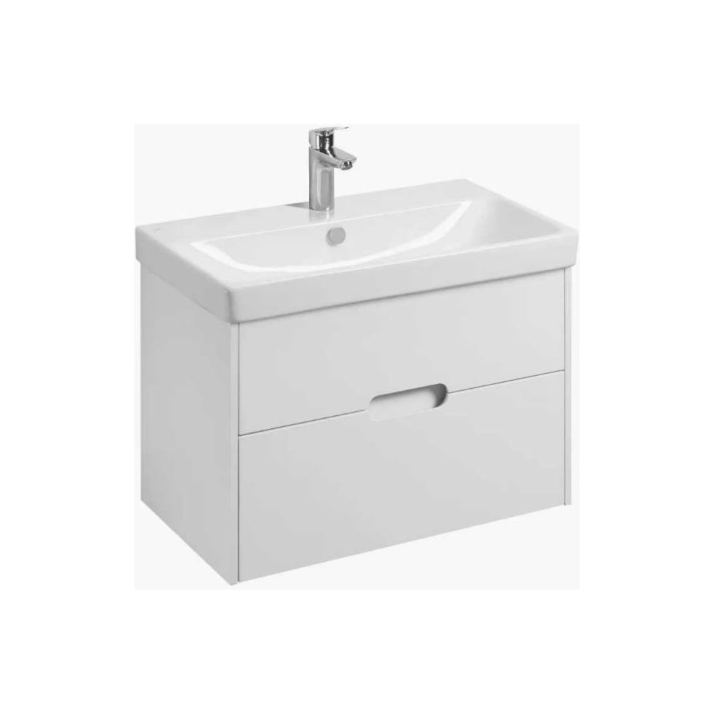 Изображение товара Тумба под раковину Aquaton ОЛИВИЯ 80 подвесная белая