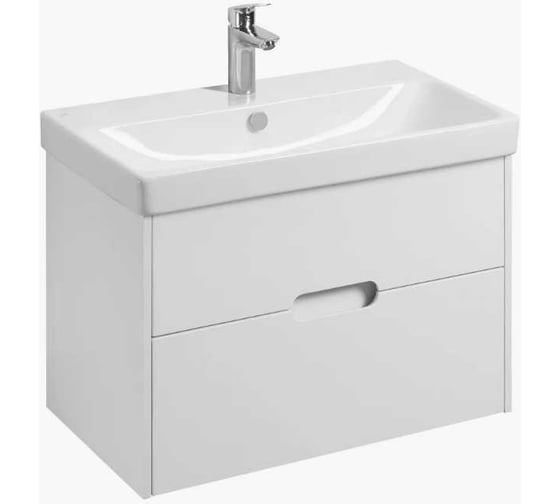 Изображение товара Тумба под раковину Aquaton ОЛИВИЯ 80 подвесная 2 ящ. белый матовый под раковину АДРИАНА 80 1A283101OL010