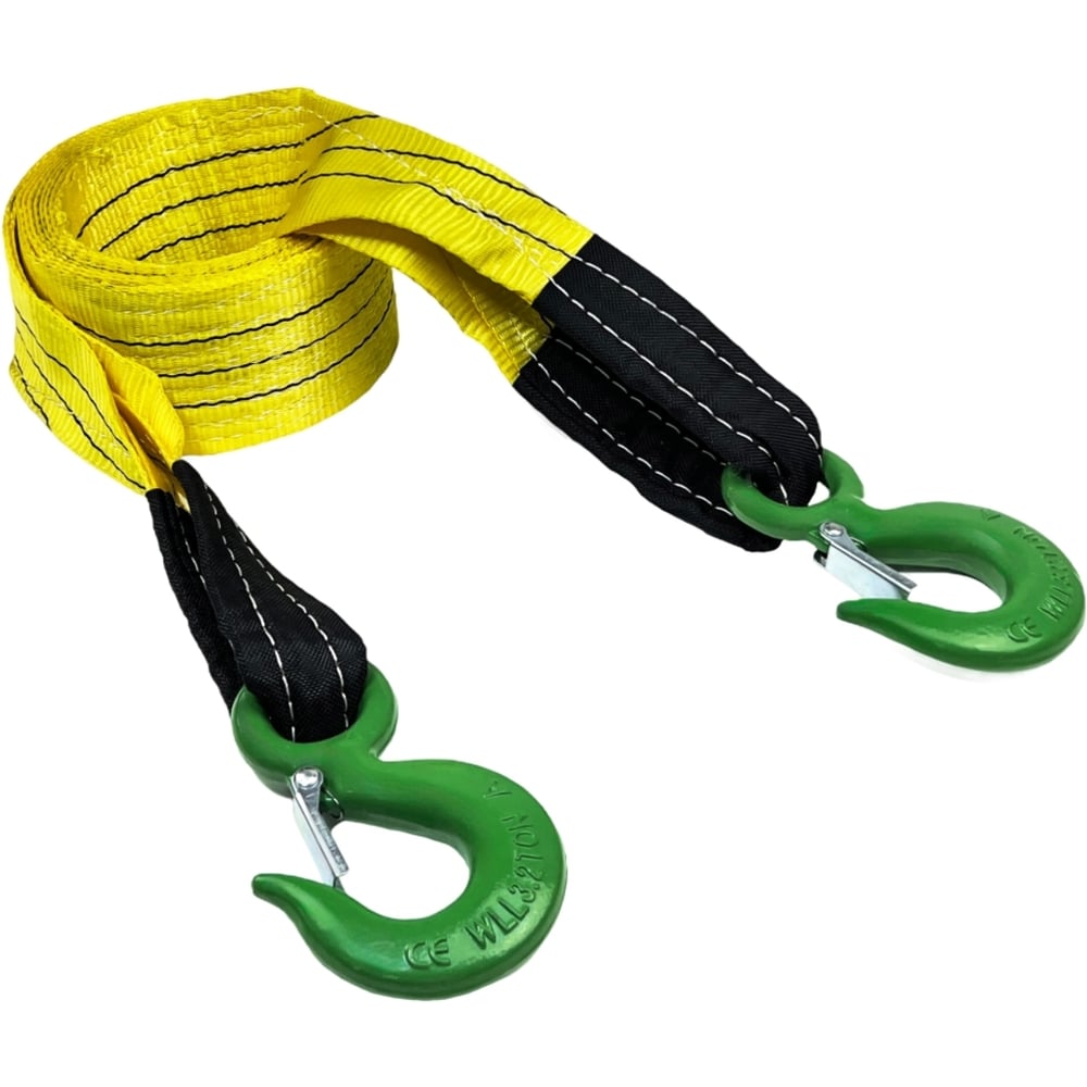 Изображение товара Трос буксировочный для автомобиля HITCH REGULAR 12 т, 6 м, 90 мм, крюк-крюк SZ088739