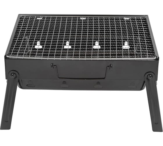 Изображение товара Мангал складной с решеткой для барбекю и съемным дном ISMA (в сложенном/разложенном виде: 35х27х6см/35х27х20см) ISMA-TL-353(54275)