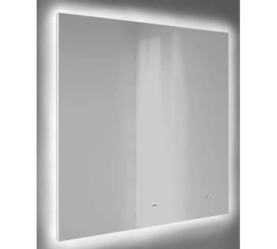 Изображение товара Зеркало Jorno Kvadro 80 с подсветкой и часами Kvdr.02.80, W, RL