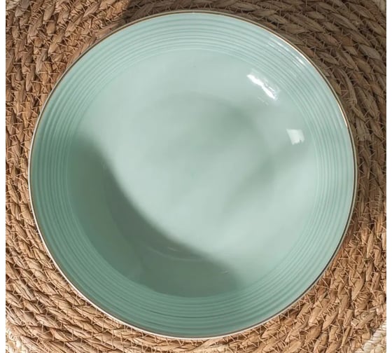 Изображение товара Суповая тарелка FIORETTA FIESTA мятный 22 см TDP702