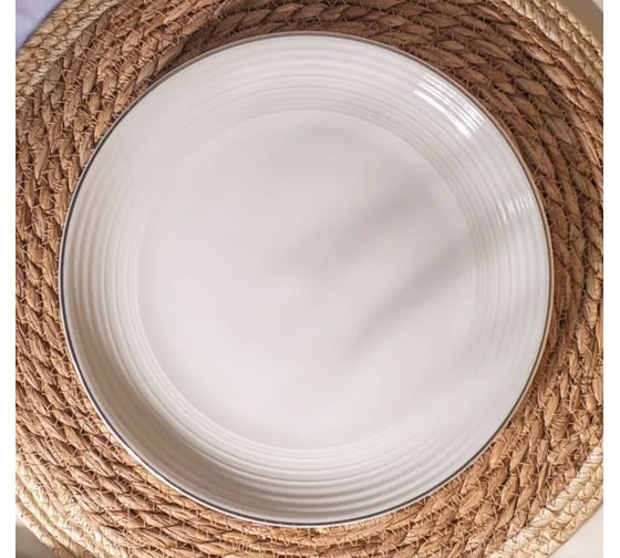 Изображение товара Обеденная тарелка FIORETTA FIESTA белый 25 см TDP720